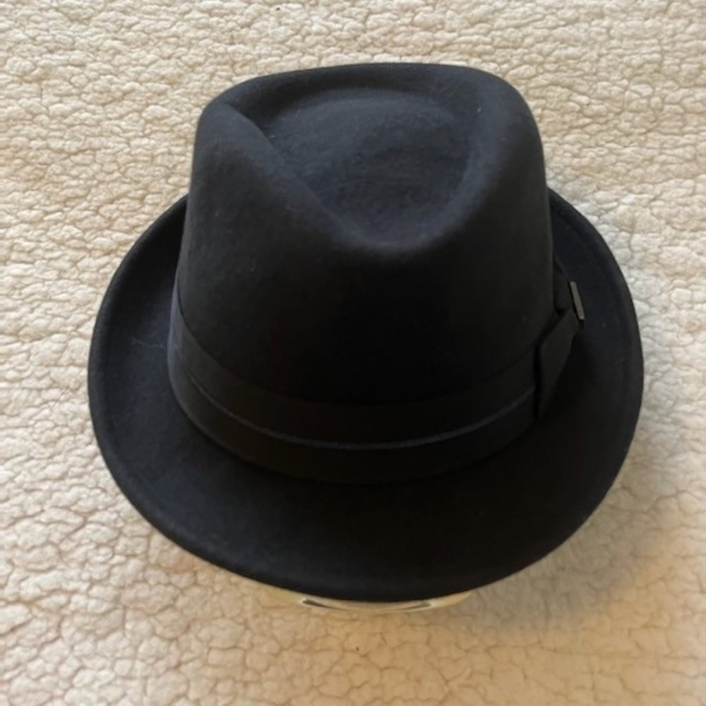 Biltmore Black Lg Wool Fedora
